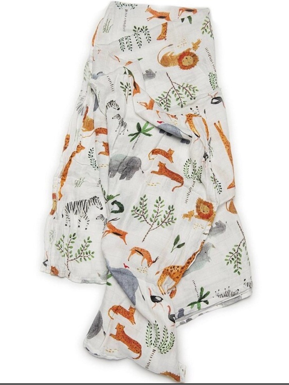 Loulou Lollipop Safari Muslin Blanket NWOT